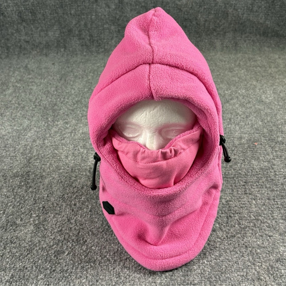 Tough Outfitters Balaclava Hood Pink Fleece Ski Face Mask Hood Winter Snowmobile